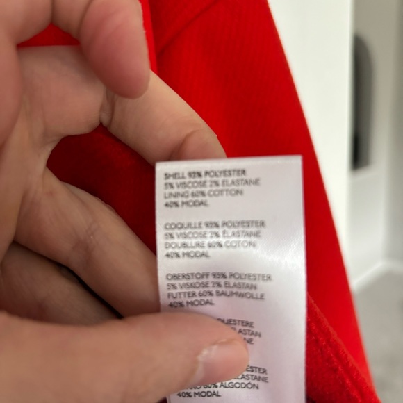 Anthropologie | Sascha Asymmetrical Coat, Red - Size M - Picture 13 of 14